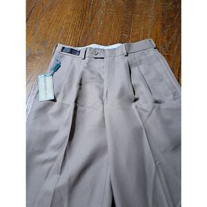 New 30x30 Umberto Bonelli Alan Super 130s Neo Luxe Tan Tux Dress Suit Pants NWT
